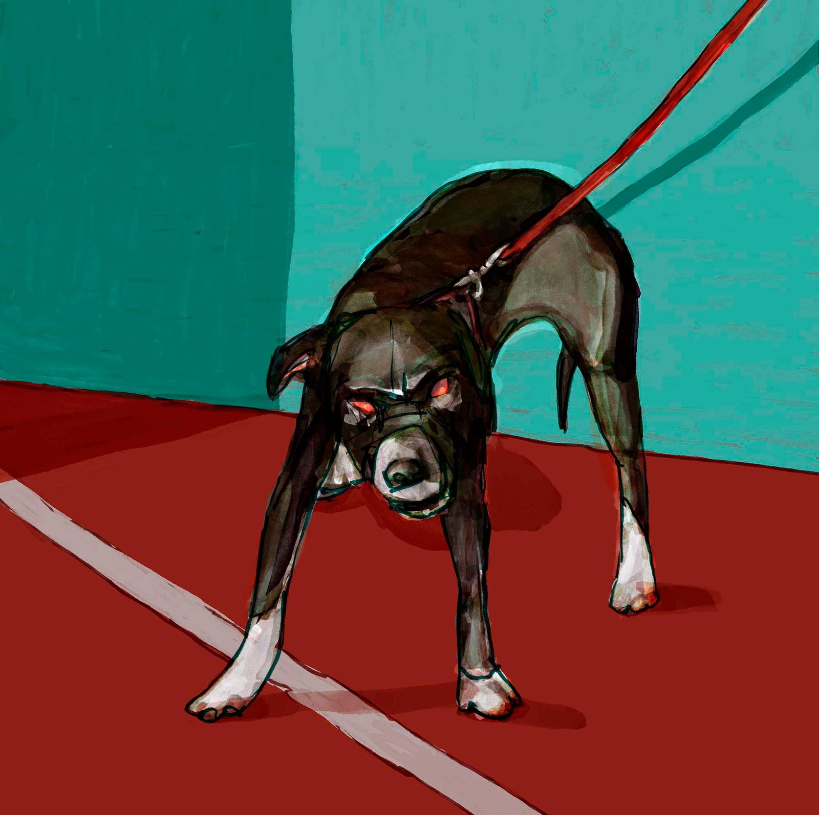 Mario Jodra illustration - A Dog - Un Perro